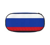 HJLUUFT Russian Flag print Pencil Case Simple Sturdy Multifunctional Pencil Bag Office Stationery Organizer
