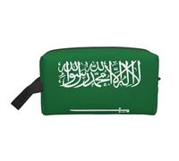 HJLUUFT Saudi Arabia Flag Travel Toiletry Bag Portable Makeup Cosmetic Bag Travel Essentials Organizer Travel Bag White/Opulent Garden One Size, White/Opulent Garden, standard size