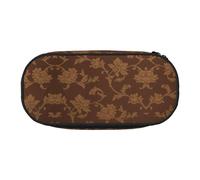 HJLUUFT Set of ornate floral print Pencil Bag Pouch Case,Pen Bags Pencil Pouch Organizer for Office College School Daily Use