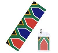 Hjluuft South African Flag Gym Towels for Working Out,Adopt Cooling Technology. Suitable for Yoga, Sports, Running and Exercise