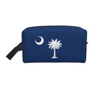 HJLUUFT South Carolina Flag print Toiletry Bag for Men Women Traveling Toiletry Organizer Bag for Adult Door Room Essentials, White, One Size
