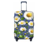 HJLUUFT Spring Daisy Flowers Print Travel Luggage Cover Suitcase Cover Protector Suitcase Washable Baggage Covers Anti-Scratch