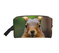 HJLUUFT Squirrel Funny Animal print Toiletry Bag for Men Women Traveling Toiletry Organizer Bag for Adult Door Room Essentials, White, One Size