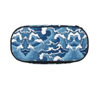 HJLUUFT Stormy Sea print Pencil Bag Pouch Case,Pen Bags Pencil Pouch Organizer for Office College School Daily Use