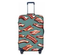 HJLUUFT Streaky Bacon Pattern Print Suitcase Cover Travel Luggage Cover Protector Suitcase Washable Baggage Covers Anti-Scratch