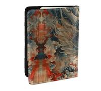 HJLUUFT The Legendary Dragon Print Leather Passport Cover for Men Women, Travel Wallet Passport Holder Case for Family