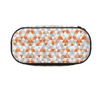 HJLUUFT Triangles Patterns print Pencil Bag Pouch Case,Pen Bags Pencil Pouch Organizer for Office College School Daily Use