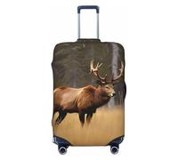 HJLUUFT Wildlife Deer Bear Elk Print Travel Luggage Cover Suitcase Cover Protector Suitcase Washable Baggage Covers Anti-Scratch