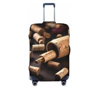 HJLUUFT Wine Bottle Cork Print Travel Luggage Cover Suitcase Cover Protector Suitcase Washable Baggage Covers Anti-Scratch
