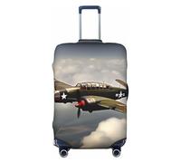 HJLUUFT World War 2 Airplane Print Suitcase Cover Travel Luggage Cover Protector Suitcase Washable Baggage Covers Anti-Scratch
