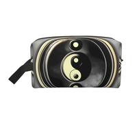 HJLUUFT Yin Yang Pattern print Toiletry Bag for Men Women Traveling Toiletry Organizer Bag for Adult Door Room Essentials, White, One Size