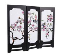 HJMMHX 1pcs Mini Folding Screen Acrylic 3d Design 3 Panels Chinese Style Decorative Desktop Ornament Space Divider for Lounges and Living Rooms