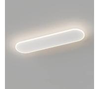 HJMMHX Dimmable Modern LED F Mount Ceiling Light - 60CM Linear Light Bar for Hallway Kitchen Office & Bathroom -Black Design Slim Profile Energy Efficient Lighting