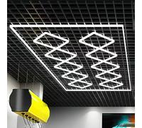 HJMMHX High Brightness Hexagonal LED Ceiling Lights - Energy Efficient Lighting for Ga Worhop Gym & Commercias - Modern Design & Enhanced Illuminat