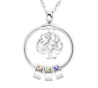 HJMMHX Hollowed Out Wishing Tree Clavicle Chain Female Peronslized Tree of Life Necklace Pendant Chain