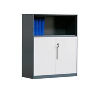 HJMMHX Metal Filing Cabinet for Office & Home Low Storage Solution Divider Pantry Organizer Steel Document Storage Space-Saving Side Cabinet Secure Filing System