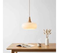 HJMMHX Mid Century Modern Gradient s nt Light - Vinta Milk White Drum Chlier for Kitchen Island & Bedroom - E27 Ceiling Fixture Creates Cozy Atmosphere