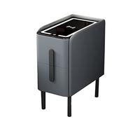 HJMMHX Modern Bedside Table with Wireless Charging Station Led Lights and Drawers Smart Bedroom Nightstand