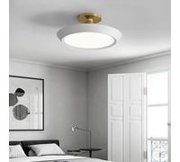 HJMMHX Modern LED F Mount Ceiling Light - Thin Round Metal Fixture for Living Room Bedroom Kitchen Slish Chlier Lighting Energy Efficient Easy Installat