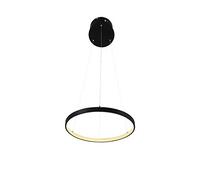 HJMMHX Modern LED nt Light Fixture - Round Ceiling Chlier Contemporary 3-Ring Design Indoor Lighting 40cm/60cm/80cm Opts White Light Perfect for Home Decor and Annivers
