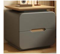 HJMMHX Modern Solid Wood Nightstand with 2 Ders, ry Wooden End Table for Bedroom and Living Room, Slish Wood Night Table, Contemporary Fur Piece
