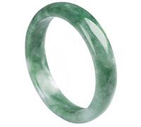 HJMMHX Natural Green Jade Bangle for Women Retro Chinese Style Jadeite Gemstone Jewelry for Mom