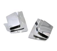 HJMMHX New Glossy Square Layered Overlay Stud Earrings Gold Silver Color Bling Waterproof Trendy Jewelry