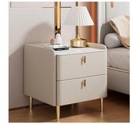 HJMMHX ry Solid Wood Nightstand with 2 Ders, Lightweight Bedroom Fur, Size: 50x40x50 cm, Color A - Ele Sto Solut for Modern Interiors