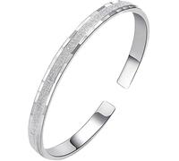HJMMHX Sterling Silver, ，Crystal Bangle s forAdjustableSterling Silver Bangle,Ladies 925 Sterling Silver with Mosaic Crystal Stars Friendship