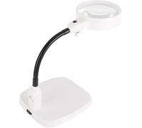 HJMMWT 10x Desktop Magnifying Glass for Children Elderly Reading Magnifier with Light Multifunctional Table Lamp Magnifier Marriage