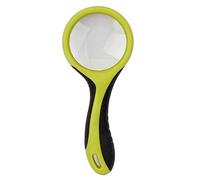 HJMMWT 3X Magnifying Glass Hand Held,High Clarity Lightweight Distortion- Magnifier for Book Newspaper Reading, Insect and Hobby Observation, Classroom Sciee,Black a/Bl Gift of Love F