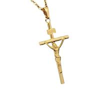 HJMMWT 925 Sterling Silver Crucifix Necklace Men, Cross Necklace With Jesus On It - Crucifix Pendant For Men, Jesus Cross Necklace For Christmas Thanksgiving Gifts