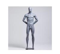 HJMMWT Black Male Mannequin Adjustable Height Mannequin Torso, Custom Mannequin Bust from Clothing, Bedroom,Female Gray,S2