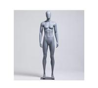HJMMWT Black Male Mannequin Adjustable Height Mannequin Torso, Custom Mannequin Bust from Clothing, Bedroom,Female Gray,S2
