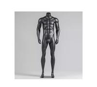 HJMMWT Black Male Mannequin Adjustable Height Mannequin Torso, Custom Mannequin Bust from Clothing, Bedroom,Female Gray,S2