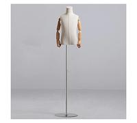 HJMMWT Child Mannequin Torso Body, Tailor Manikin Body for Sewing Clothes Children, Easy to Assemble and Disassemble Dummy Model with Plastic Arm