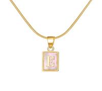 HJMMWT Choker Necklaces for Women 26 Initial Necklace Luminous Square Shape 26 Alphabet Chain Necklace A Z Puffy Heart