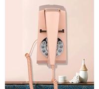 HJMMWT Classic Retro Home Landline Wall-Mounted Desk-Top Dual-Purpose Corded Phone,Push Button Dialling Old Telephone