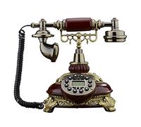 HJMMWT Corded Retro Landline Phone,European Style Old Fashioned Vintage with LCD Screen for Caller Id Calendar Clock Backlit Display