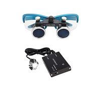 HJMMWT Dental Loupes,Head MountLighted Magnifying Glasses,Dental Loupes Binocular Magnifier Surgical Loupe 2.5X / 3.5X Dental Magnifier with Rechargeable Head Light Lamp for Dental