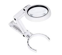 HJMMWT Handheld Foldable Magnifying Glass Portable 5X 11X Loupe Magnifier Screen for Newspape 8 Bracket Type Table Desktop Lamp