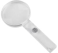 HJMMWT Handheld Magnifier Magnifying Glass Transparent Magnifying Mirror Ergonomic Handle Magnifying Lens for Home Learning Reading and Fault Finding Marriage