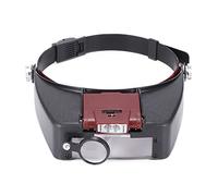 HJMMWT Head Magnifier Glasses,Headband Magnifyiglass 10X Headband Magnifier Glasses Helmet Style Loupe Lens Lights Loupe Microfor Repaiwatch Jewelry Reading