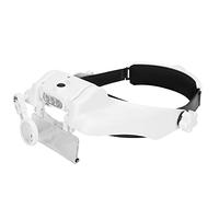 HJMMWT Headband Magnifier,Magnifying Glass with Light,USB Charging Light Head Loupe Adjustable Reading Beauty Headband Magnify Glass for Eyelashes Extension Tattoo Watch Repai