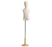 HJMMWT Kids Dress Form Mannequin with Head and Wooden Base, 2-8 Year Old Toddler Pinnable Mannequin Torso Body for Making Dresses Clothing Interesting