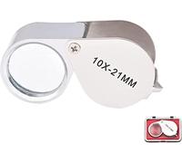 HJMMWT Loupe Magnifying Glass 20X Handheld Magnifier s Loupes Magnifying Glasses with Case Applied to Science Reading Books Newspaper Insects Hobby Observation