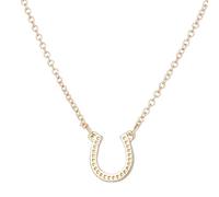 HJMMWT Lucky Horseshoe Necklace Beautiful And Elegant Temperament U Shape Jewelry Step By Up Graduation Gift