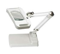 HJMMWT Magnifier, 2-in-1 Magnifying Glass Lamp - Lighted 10X / 8X Magnifier Magnification Rectangle with Stand - for Desk, Sewing, Table - Bright Light for Reading, Crafts