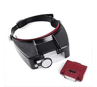 HJMMWT Magnifier,Hands Headband Magnifier with Light-Head Mounted Magnifying Glasses with Light for Reading,Jewelry Loupe,Watch,Electronic Repair 1.5X,1.5X,5X