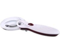 HJMMWT Magnifier Large Magnifiers Handheld Illuminated Magnifier for Reading Seniors to Read Small Print Cards Stamps Magnifying Glasses for Reading (R?d A)